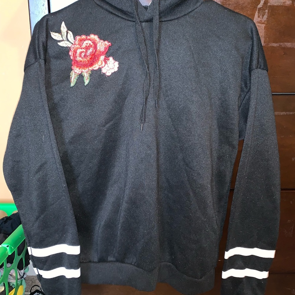 Black rose hoodie